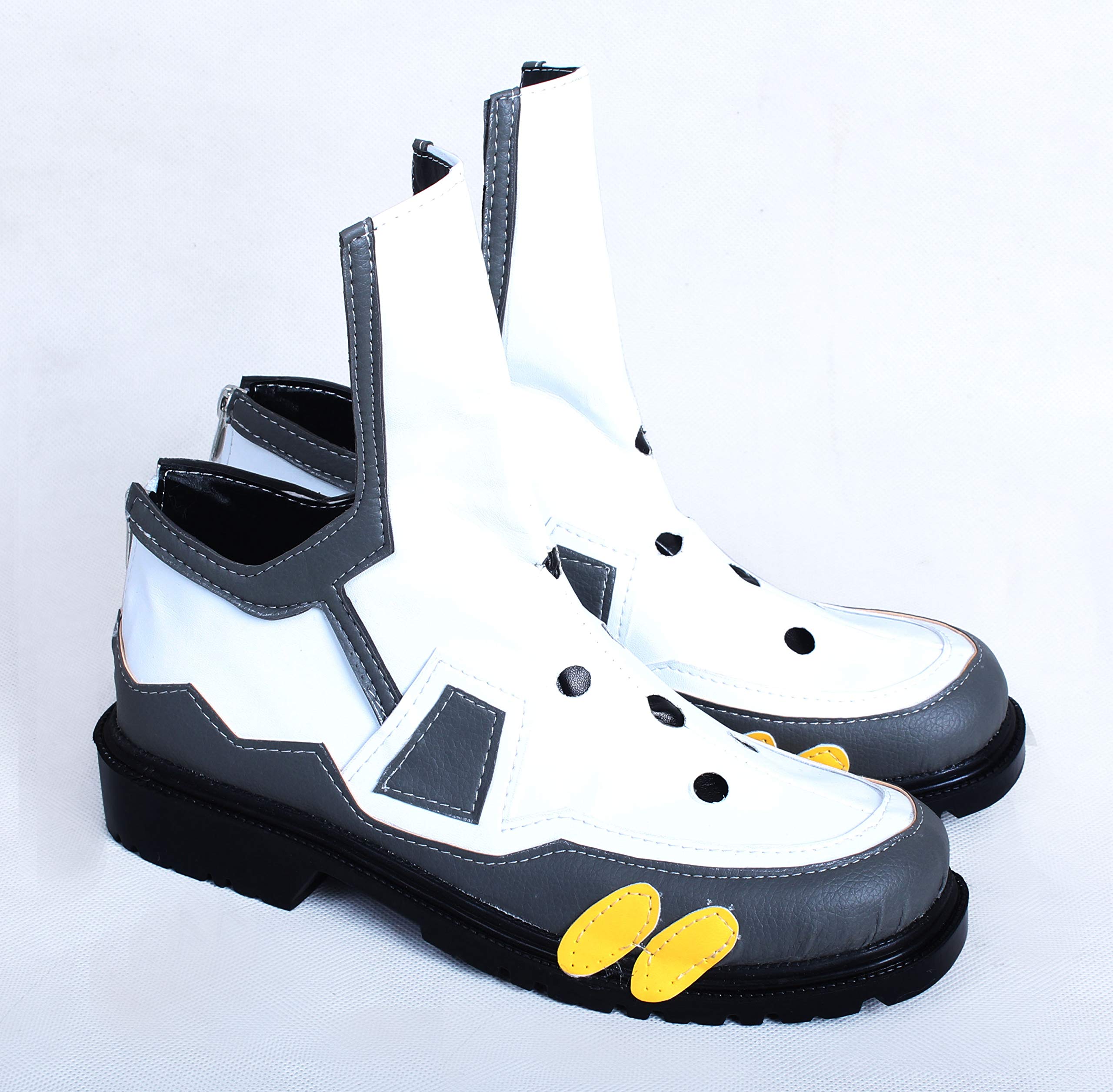 Men's OW Tracer Cosplay Shoes - Handmade Gaming Sneakers Size 7.5 | Perfect for Overwatch Cosplay, Comic Con & Gaming Events