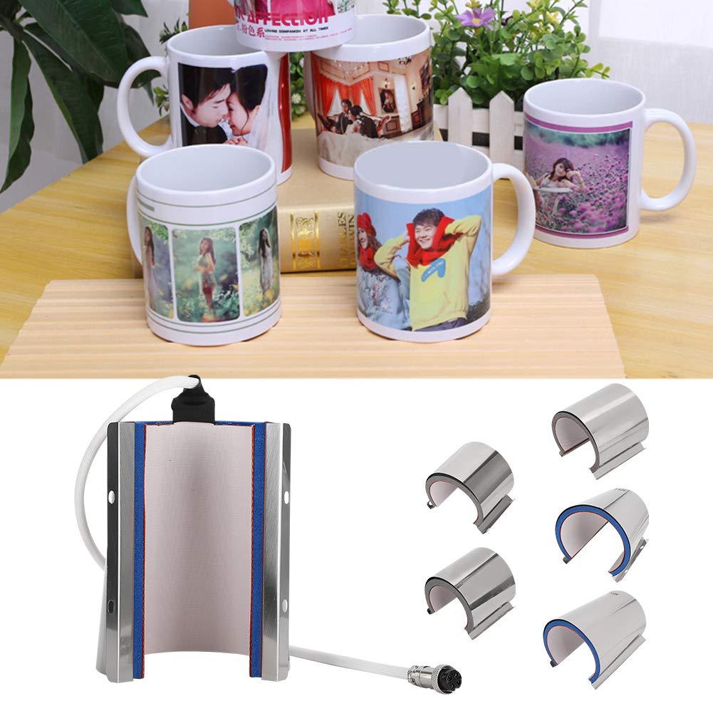 DIY Mug Press Machine with Aluminum Pot Mat - Heat Press Accessories for Custom Mug Printing | Perfect for Home Crafting & Small Business Gifts