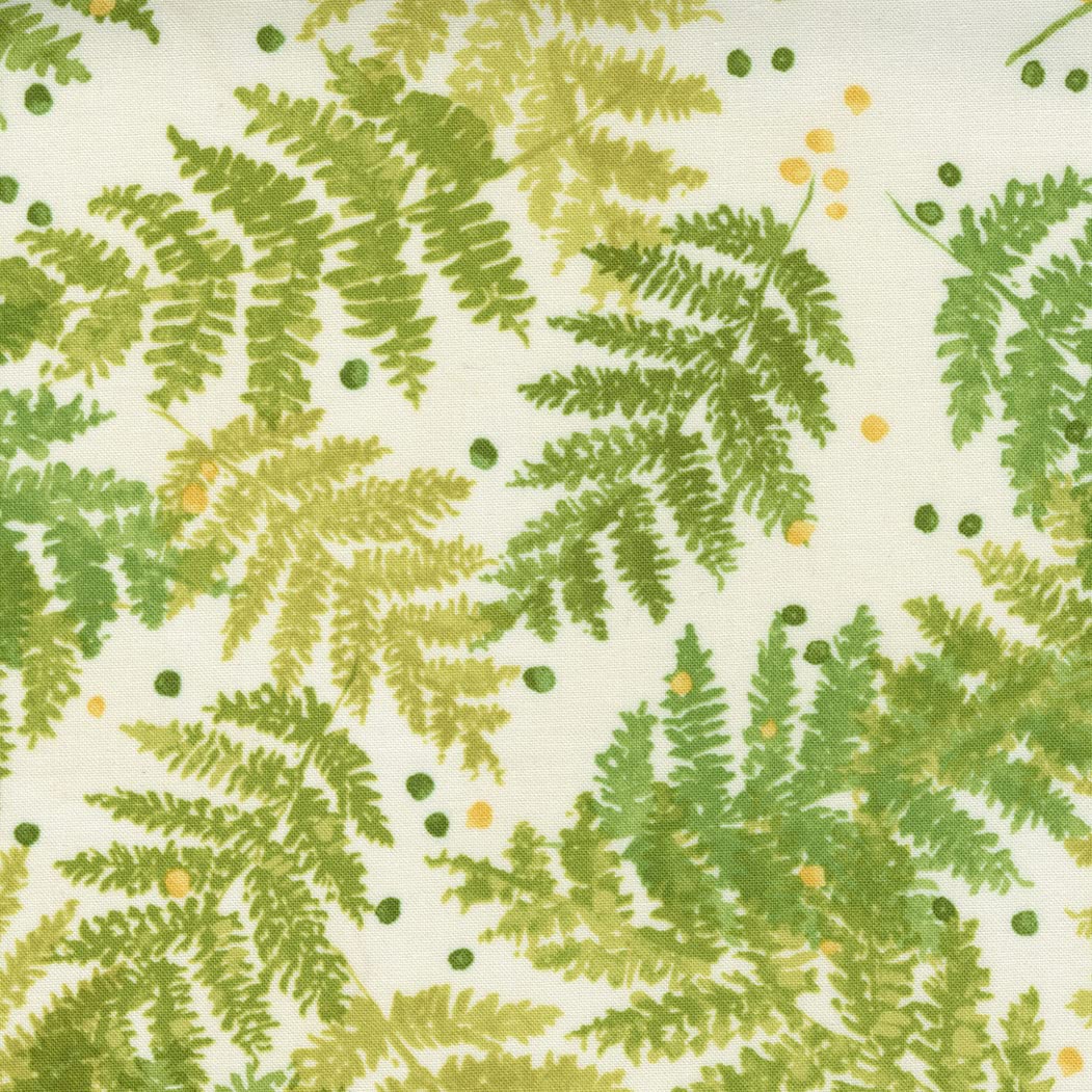 Robin Pickens Carolina Lilies Quilt Fabric - Floral Fern Design Style 48702/11 Cream - Perfect for Quilting, Home Decor, and DIY Craft Projects