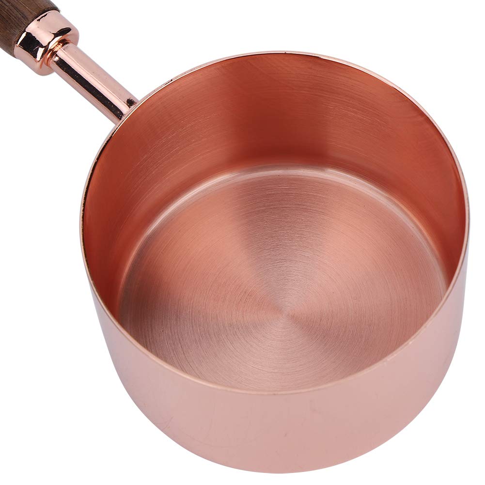 01 Measuring Spoons Set - 4Pcs Rose Gold Stainless Steel Measuring Cups for Baking, Cooking, Dry & Liquid Ingredients | Perfect for Kitchen, Baking Recipes, Coffee & Tea Measuring