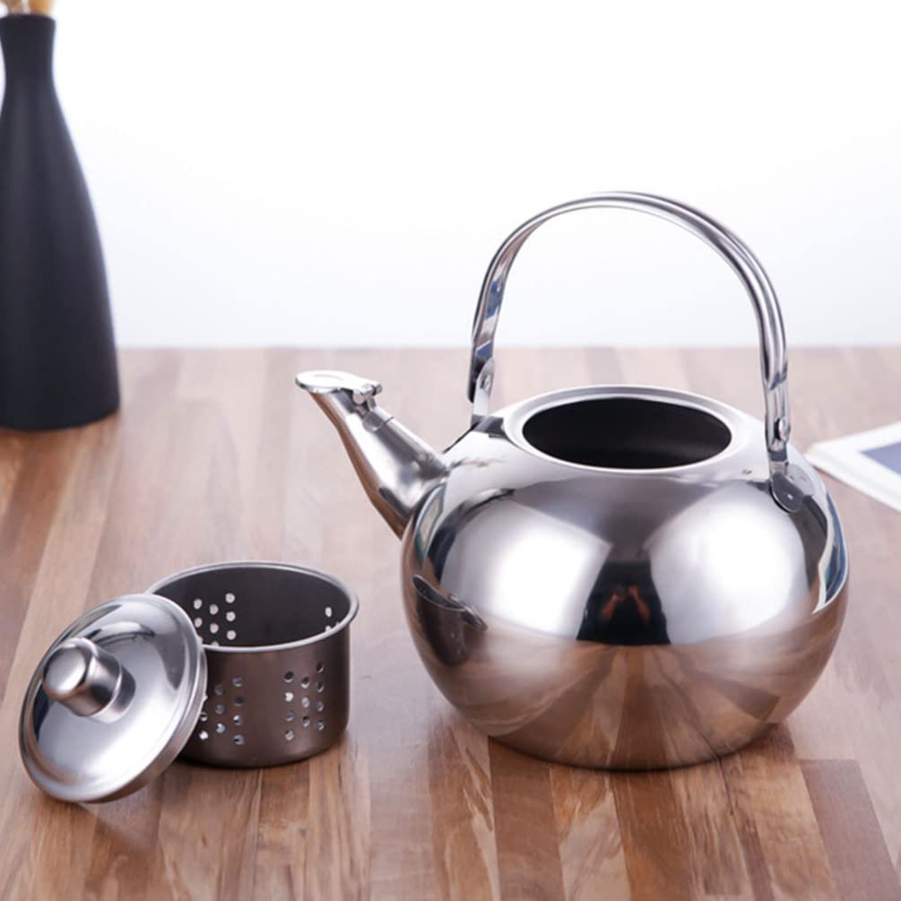 Cabilock 2.5L Stainless Steel Whistling Tea Kettle - Stovetop Whistling Teapot with Ergonomic Handle for Boiling Water, Coffee & Tea - Perfect for Home, Office & Camping Use