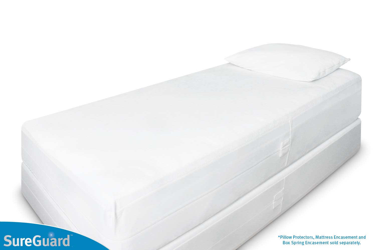 SureGuard Twin XL Mattress Encasement (6-8 Inch Deep) - 100% Waterproof, Bed Bug Proof & Hypoallergenic Cover - Premium 6-Sided Zippered Protection for Allergy Relief & Pest Control - Ideal for Dorms, Apartments & Guest Rooms