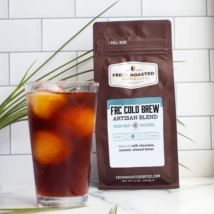 Fresh Roasted Medium Roast Coffee Beans - 2 lb Coarse Grind for Cold Brew - Kosher Certified - Perfect for Iced Coffee & Home Brewing