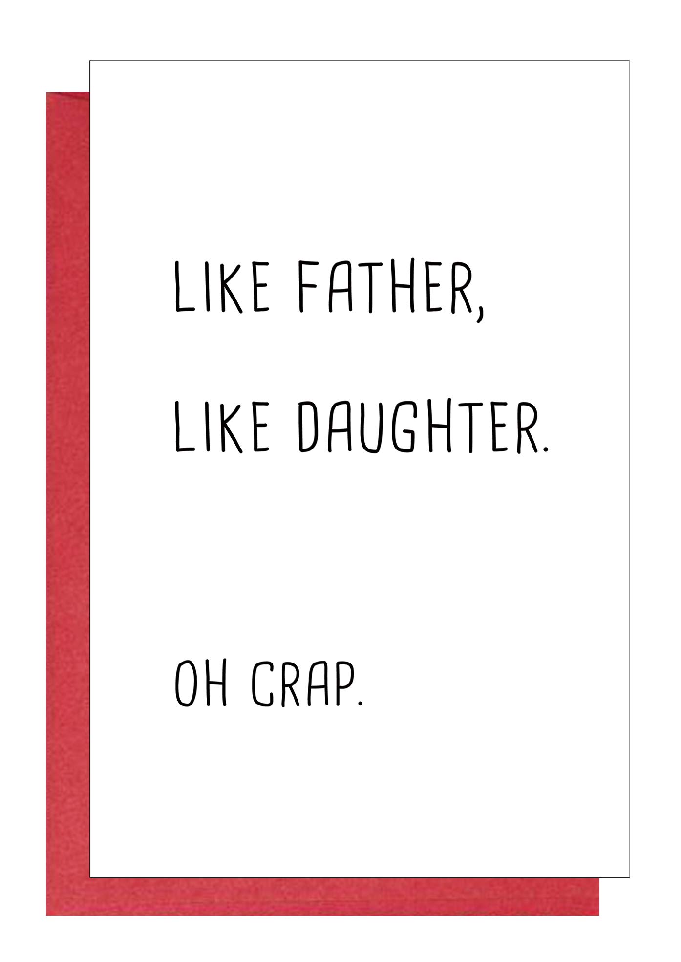 Funny Birthday Card for Dad - Humorous Father's Day Card from Daughter - Joke Birthday Card for Father - Perfect for Father's Day, Birthday Gifts & Special Occasions