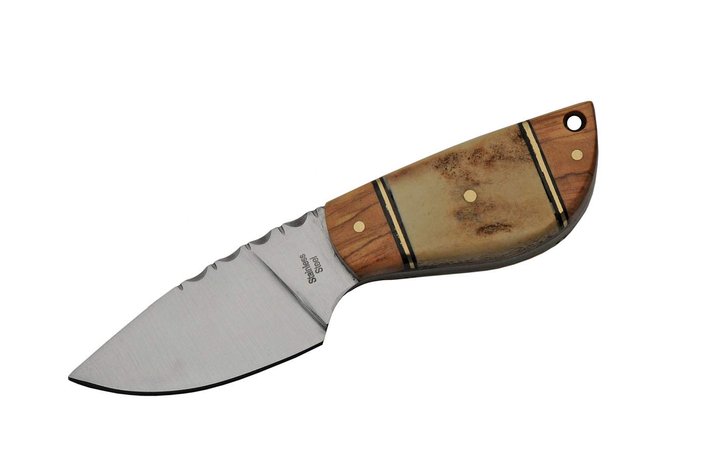 Szco Supplies Wild Stag Skinning Knife SS-7028 - Premium Hunting Knife for Outdoor, Camping & Survival | Durable Stainless Steel Blade with Stag Handle