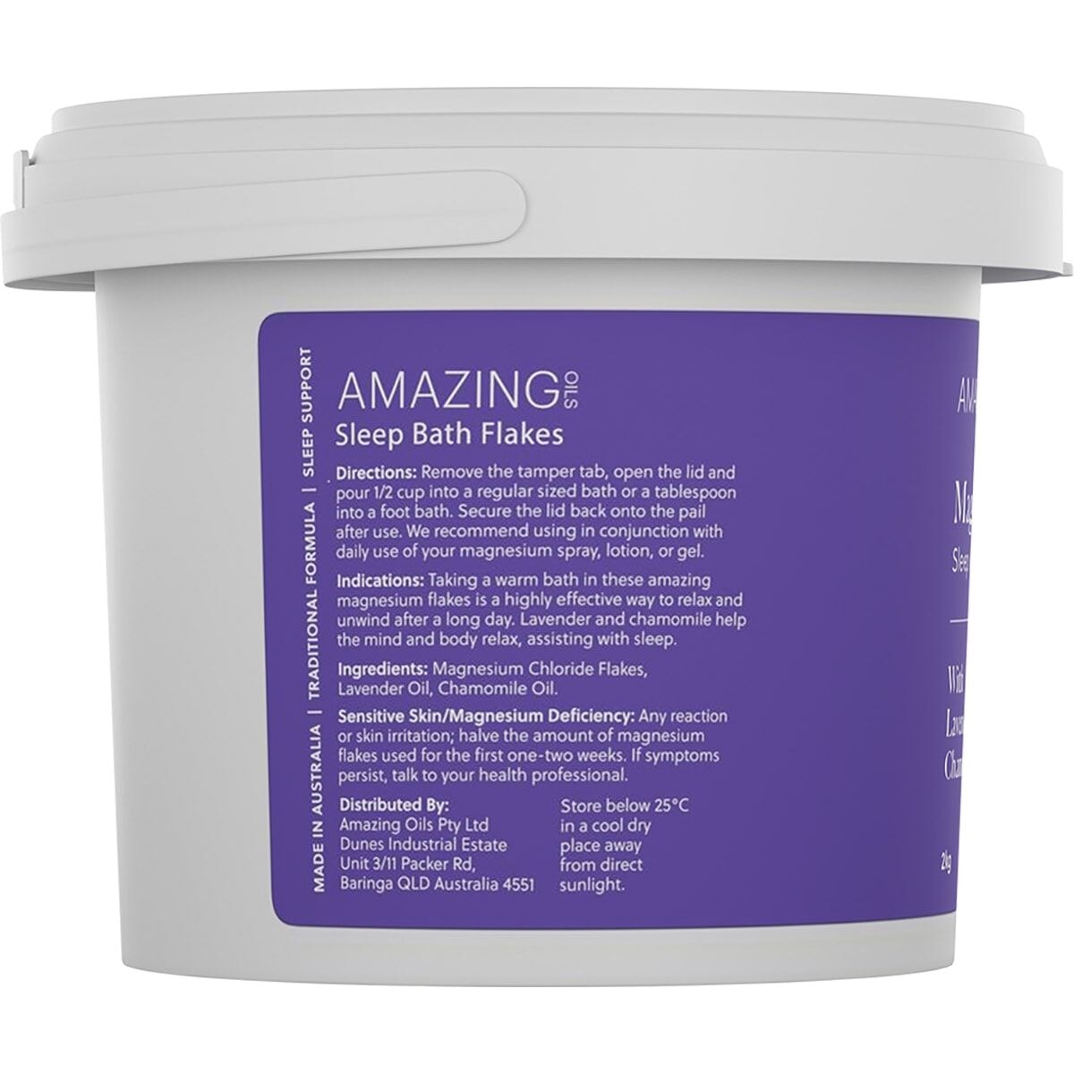 Best Magnesium Sleep Bath Flakes with Lavender & Chamomile - Relaxing Soak for Stress Relief & Better Sleep - Spa Quality Bath Salts for Adults