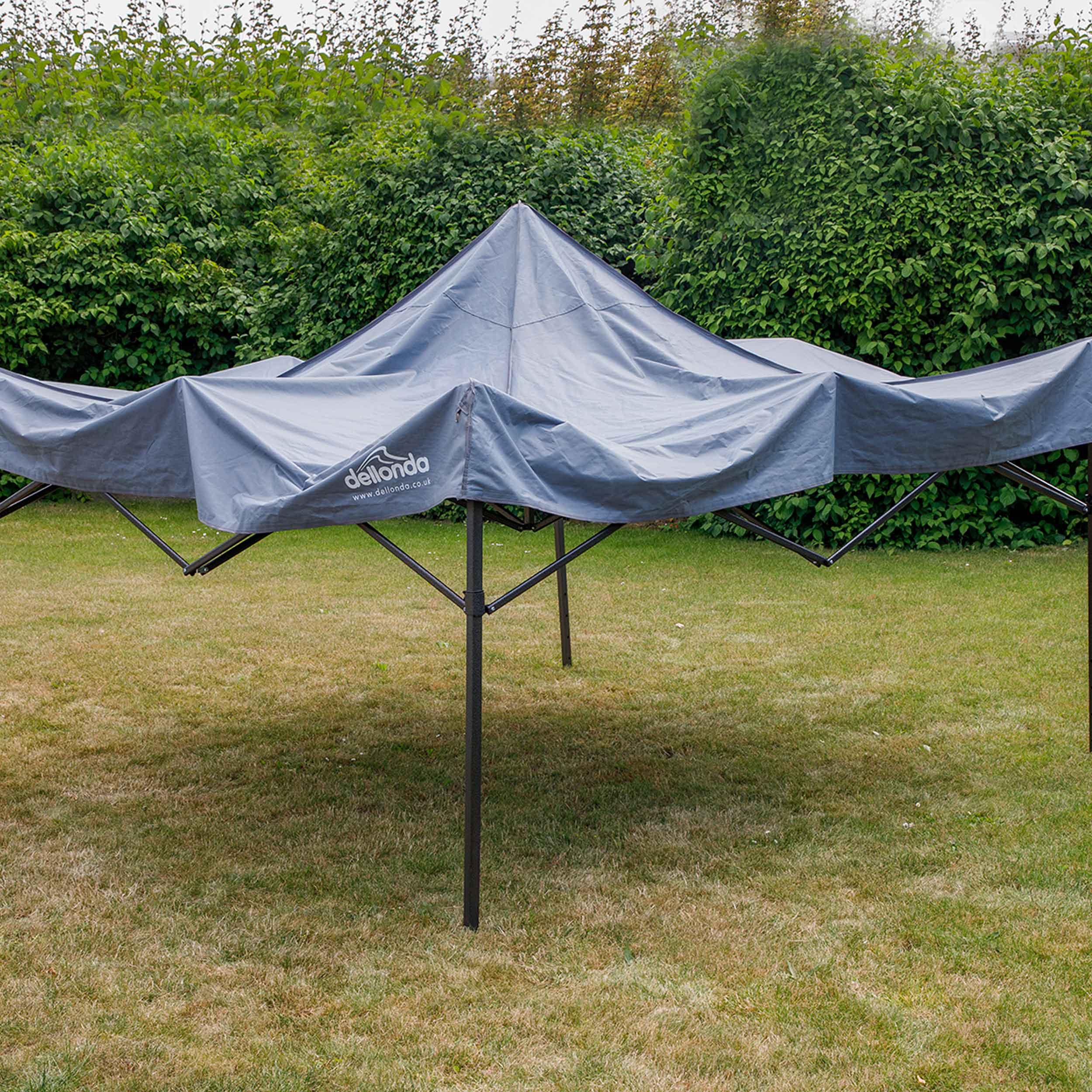 Premium 3x3m Pop Up Gazebo with Water Resistant Canopy - Includes Carry Bag, Stakes & Weight Bags (Grey, DG133) - Perfect for Camping, Backyard Parties & Outdoor Events