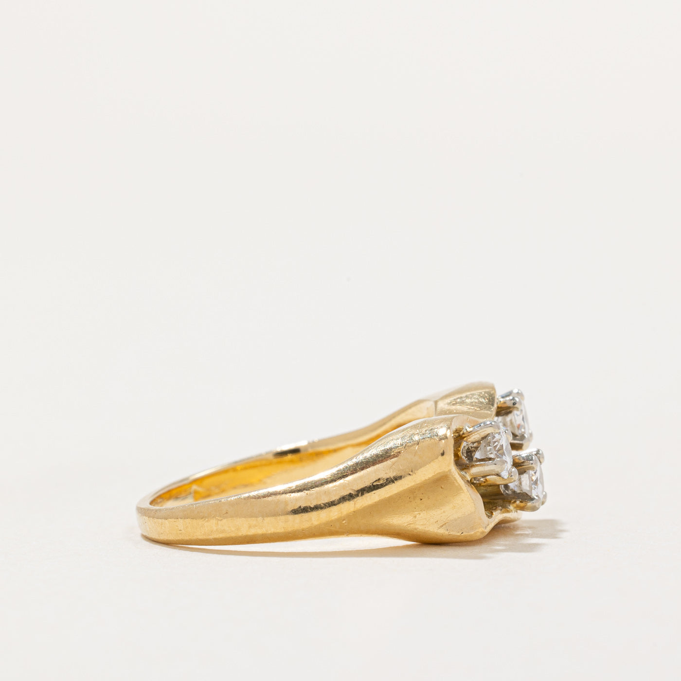 Birks Three Stone Diamond Ring - 0.42 Carat Total Weight (CTW) - Size 7 - Elegant Engagement & Wedding Band for Women - Perfect for Proposals, Anniversaries & Special Occasions