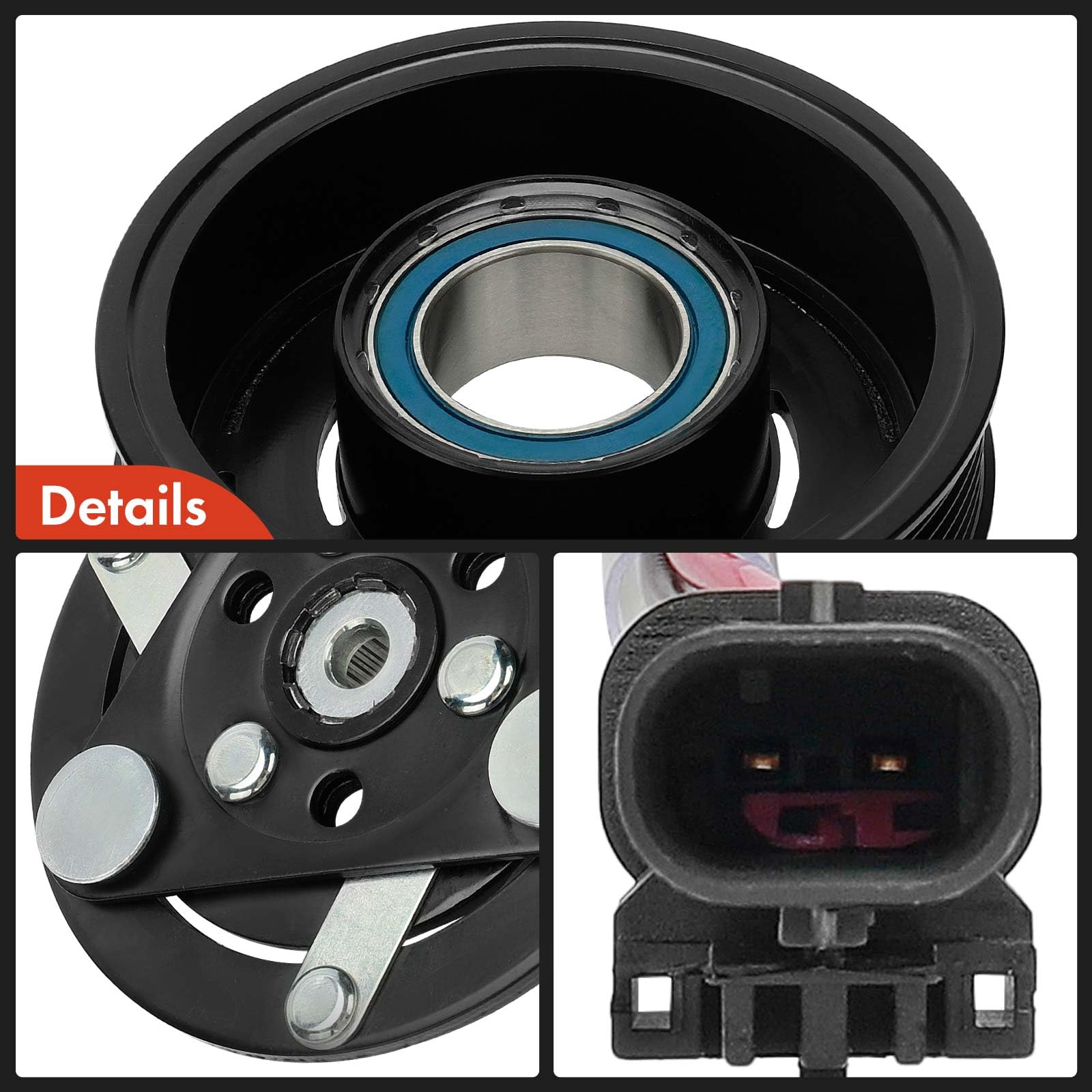 Premium AC Compressor Clutch Kit for Buick LaCrosse 2012 3.6L & Cadillac SRX 2012-2016 - High Performance Replacement Part for Car Air Conditioning System - Perfect for Summer Driving & Road Trips