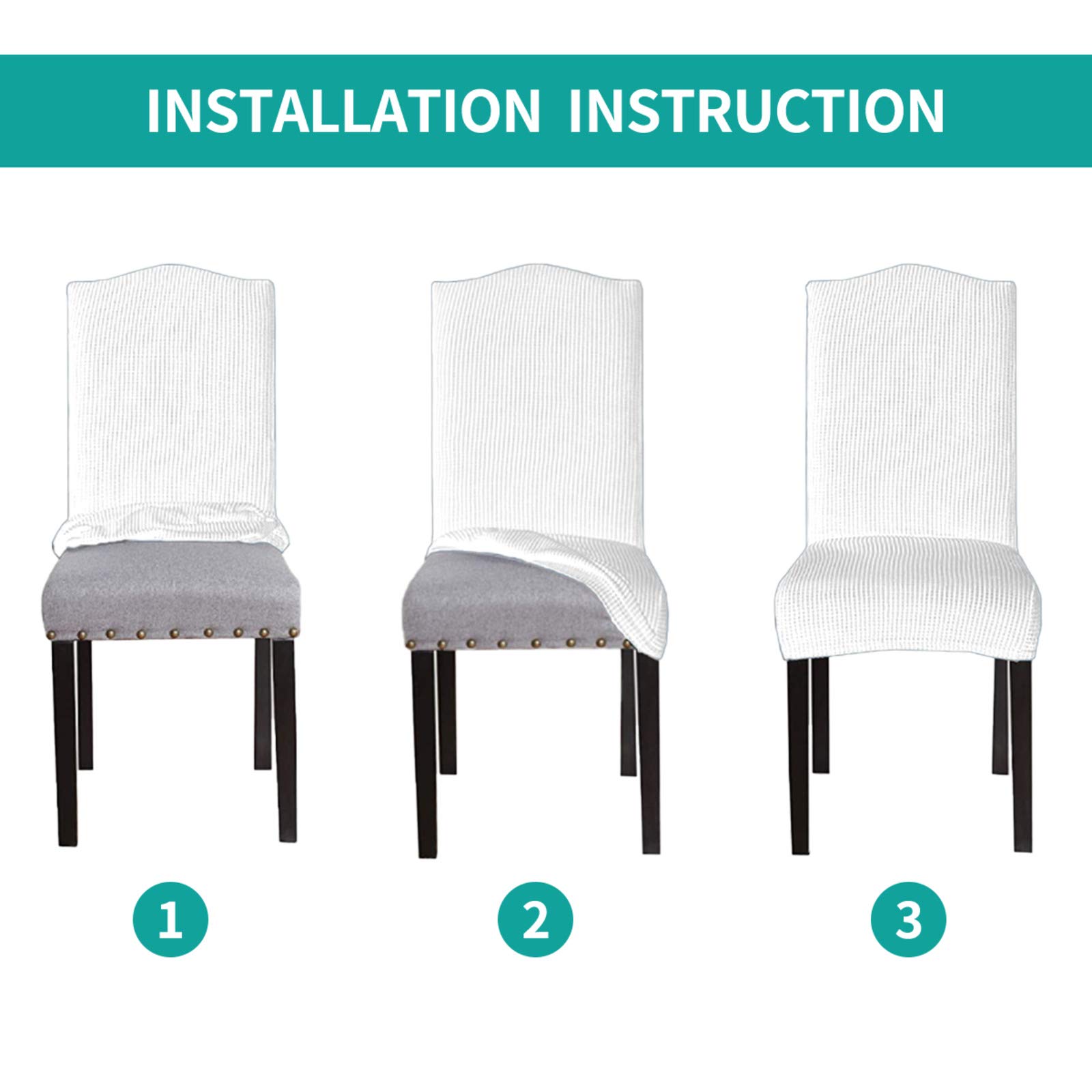 Tropical Mustard Palm Leaves Stretch Chair Slipcovers - Washable Dining Chair Covers for Home, Hotel, Restaurant | Perfect for Wedding, Banquet & Party Decor