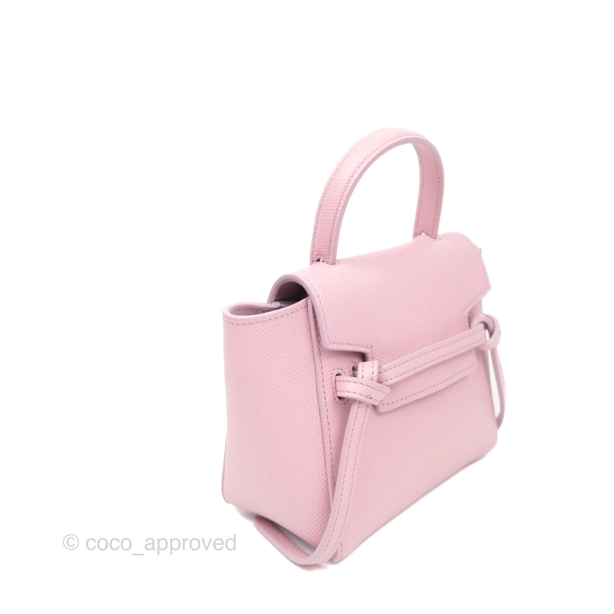 Celine Pico Belt Bag in Rose Quartz - Grained Calfskin Leather with Gold Hardware | Luxury Crossbody Bag for Women, Perfect for Everyday Use & Special Occasions