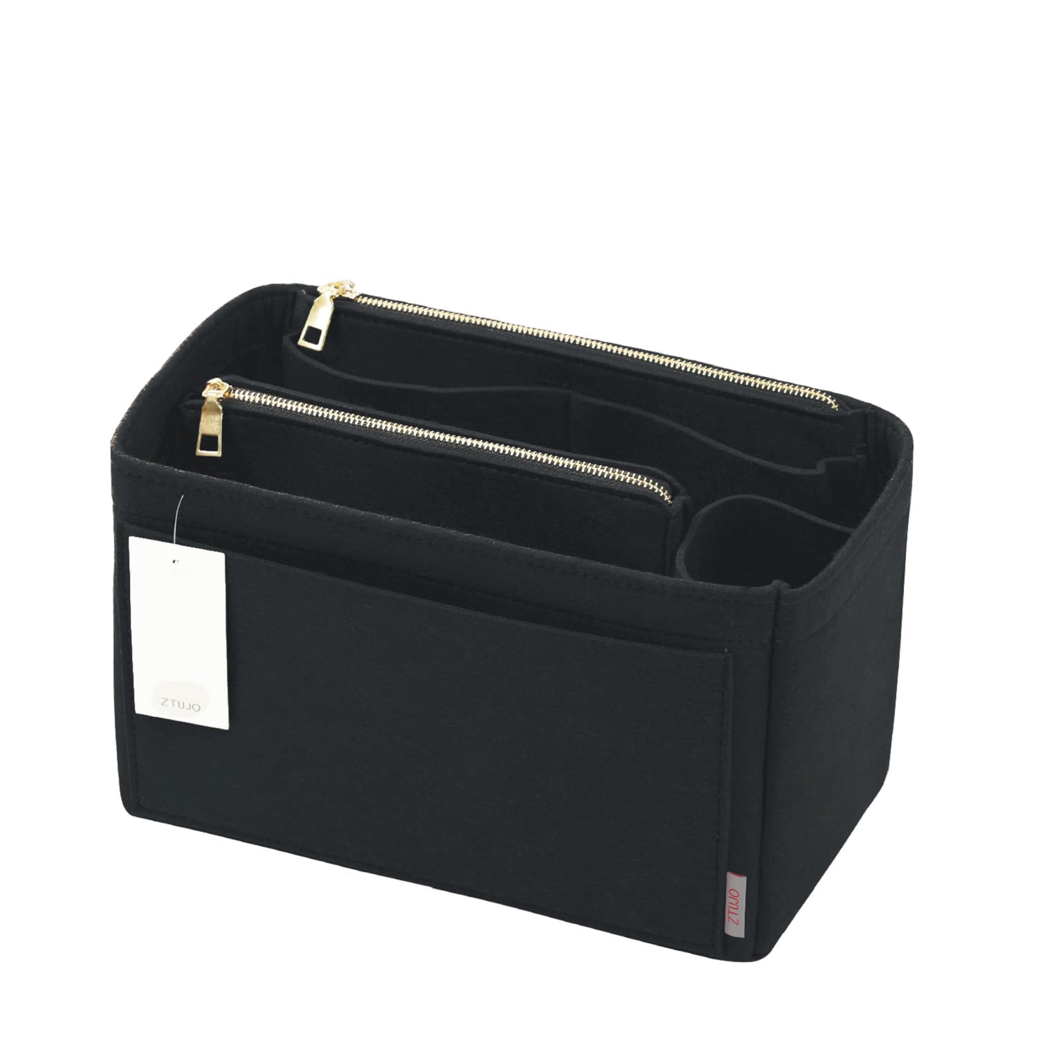 ZTUJO Felt Purse Organizer Insert for Louis Vuitton Speedy, Neverfull, Graceful & Tote Bags - Handbag Shaper & Storage Solution for Travel, Work & Daily Use