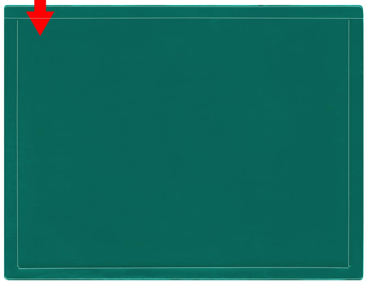 StoreSMART 50-Pack Green Magnetic Document Holders - Window Frame Style - Holds 8.5 x 11 Inch Sheets - Perfect for Office Filing, School Projects & Home Organization (R282PQGM-50)