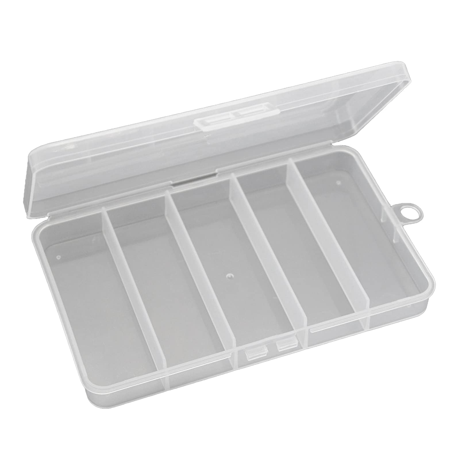 Kasituny Fishing Tackle Box - Durable Plastic Double Buckle Portable Lure Storage Case for Fishing Accessories | Ideal for Freshwater & Saltwater Angling Trips