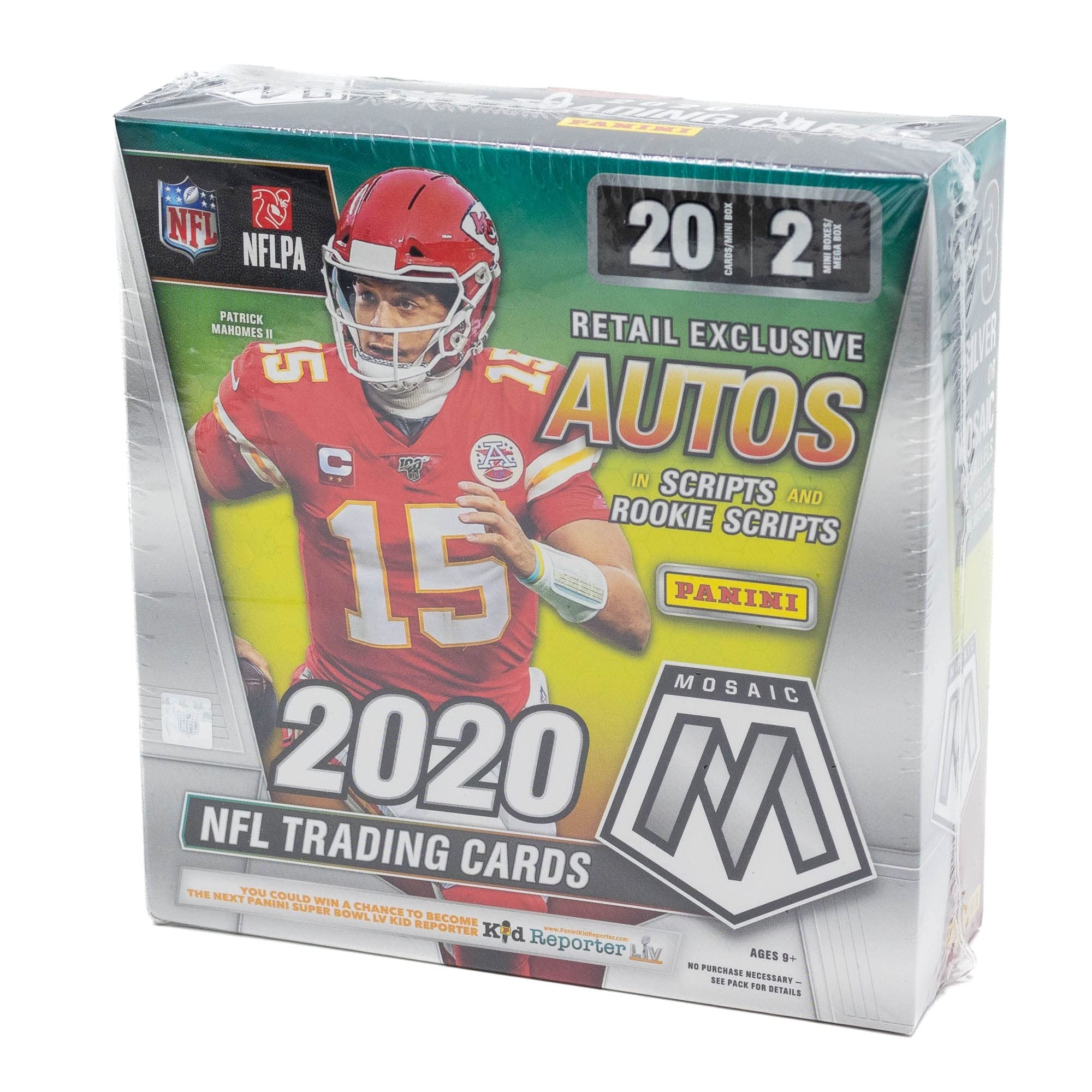 2020 Panini Mosaic NFL Football Trading Cards Mega Exclusive Box - 40 Cards per Box - Perfect for Collectors, Investors & Fantasy Football Fans