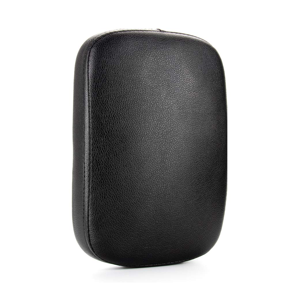 Harley Davidson Motorcycle Solo Rear Seat Pillion Pad with 8 Suction Cups - Compatible with Dyna, Sportster, Softail, Touring, XL883, 1200, 48 Models - Perfect for Passenger Comfort on Long Rides & Urban Commuting