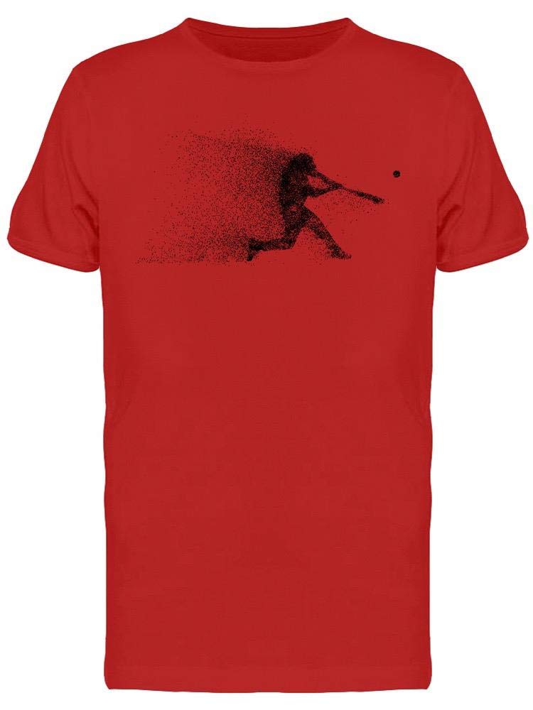 Men's Faded Silhouette Graphic T-Shirt - Red Casual Tee for Streetwear & Everyday Outfits | Soft Cotton Crewneck Shirt for Men