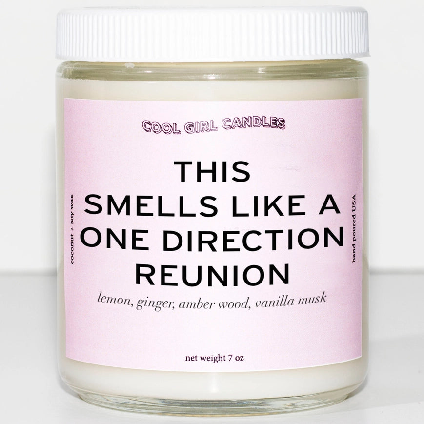 One Direction Scented Candle - 3 Wick Soy Wax Candle for Home Decor, Gifts & Relaxation | Perfect for Bedroom, Bathroom & Romantic Ambiance