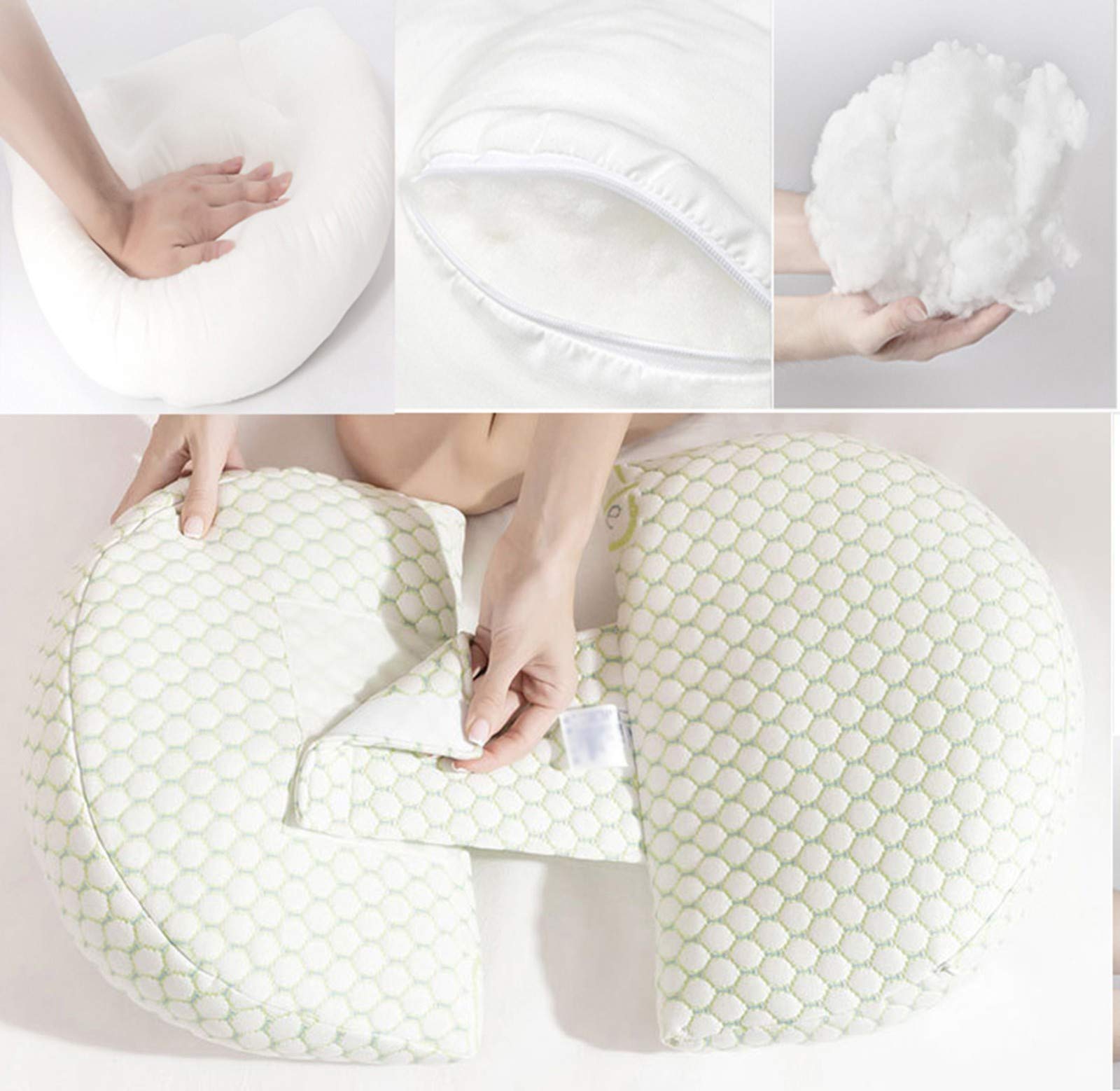 Best Adjustable Maternity Pillow for Side Sleepers - Ergonomic Pregnancy Body Pillow for Back Support & Comfort - Perfect Gift for First Time Moms - Ideal for Sleeping, Nursing & Relaxation During Pregnancy