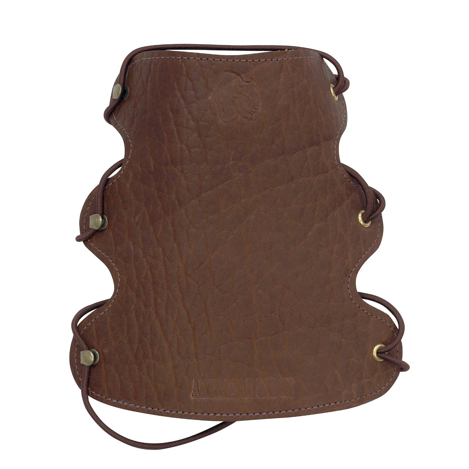 Serious Archery American Bison Arm Guard - Premium Brown Leather Archery Arm Protection for Target Practice & Hunting - Perfect for Outdoor Sports & Traditional Archery Enthusiasts