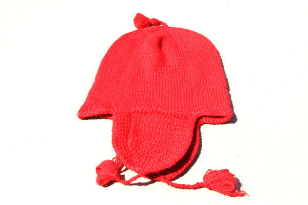 Alpaca Hand Knitted Riding Beanie for Women - Soft Coral Winter Hat for Equestrian, Skiing & Outdoor Activities