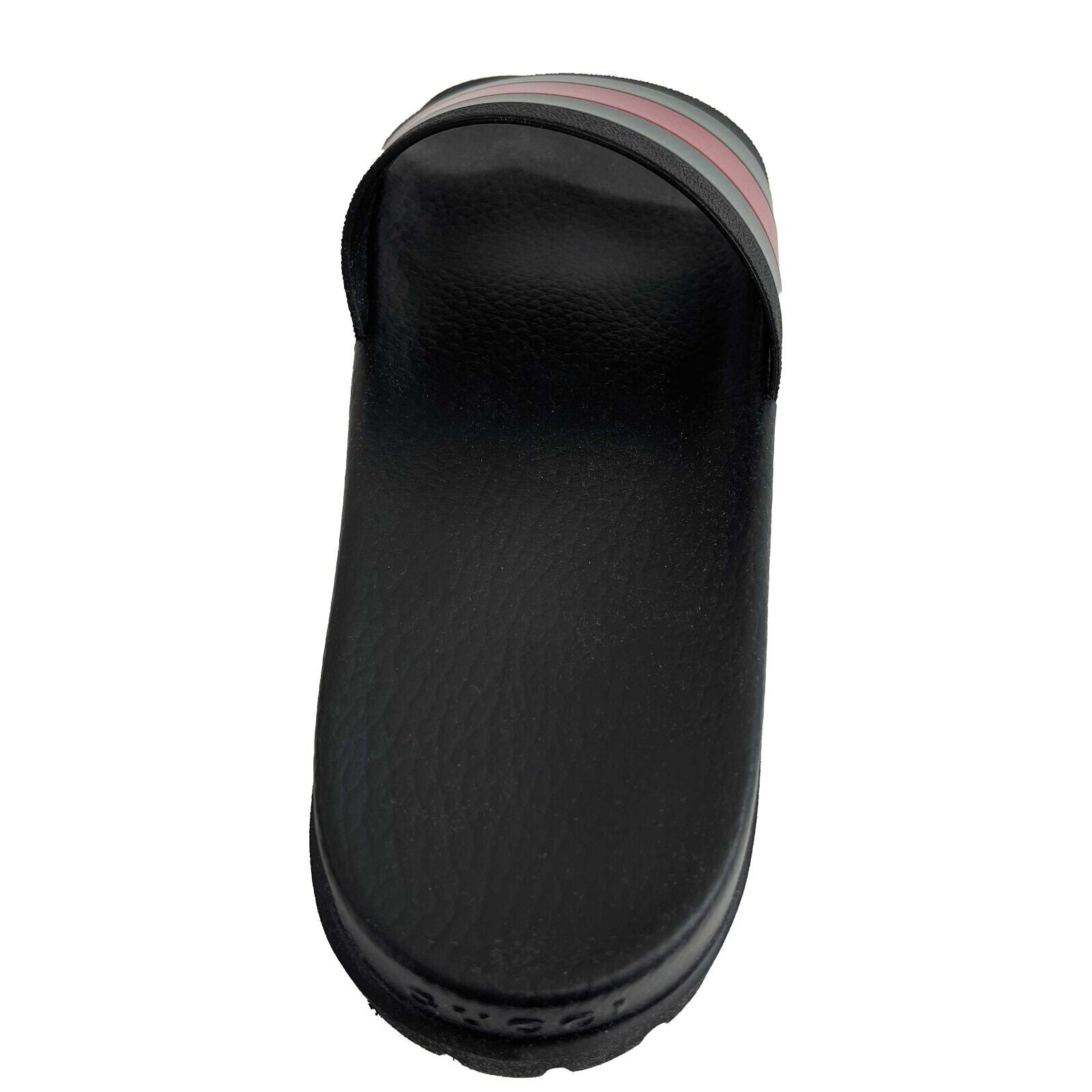 Gucci Men's Web Rubber Slide Sandals - Black, Red, Green - Size 9 - Brand New - Perfect for Summer Beach, Poolside, and Casual Outings