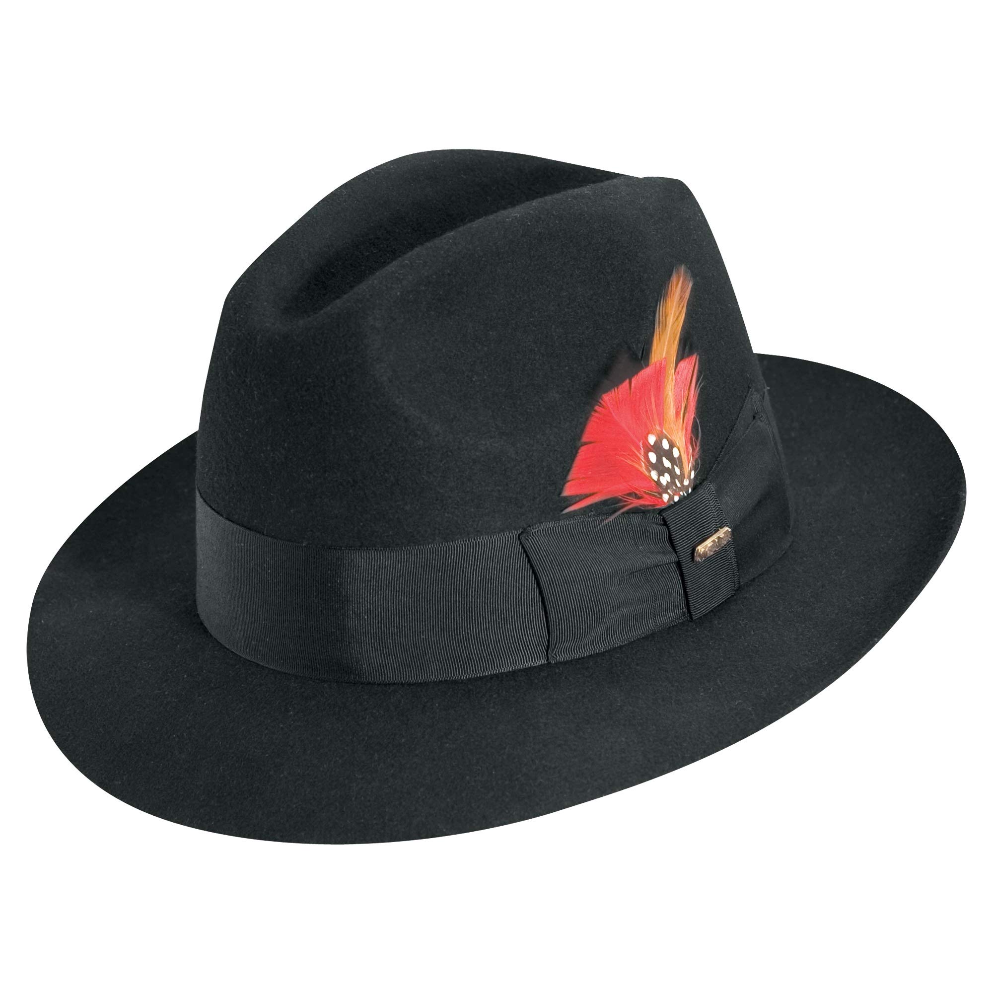 Scala Men's Felt Fedora Hat - Stylish & Comfortable for Outdoor Events