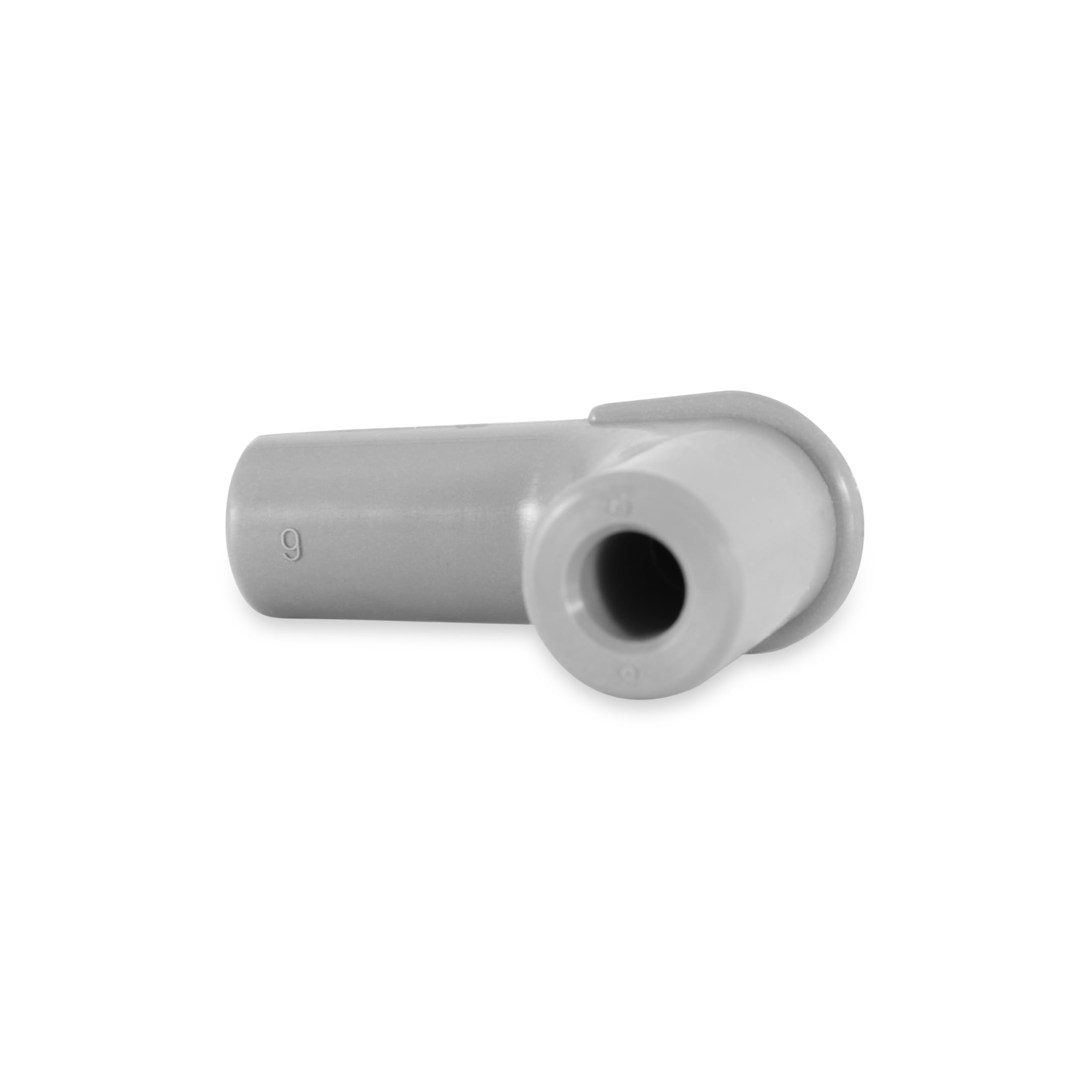 MSD 34515 Gray 90 Degree Spark Plug Boot - High Performance Ignition Wire Connector (100 Pack Bulk) - Perfect for Automotive Repair, Engine Tune-Ups & DIY Car Maintenance