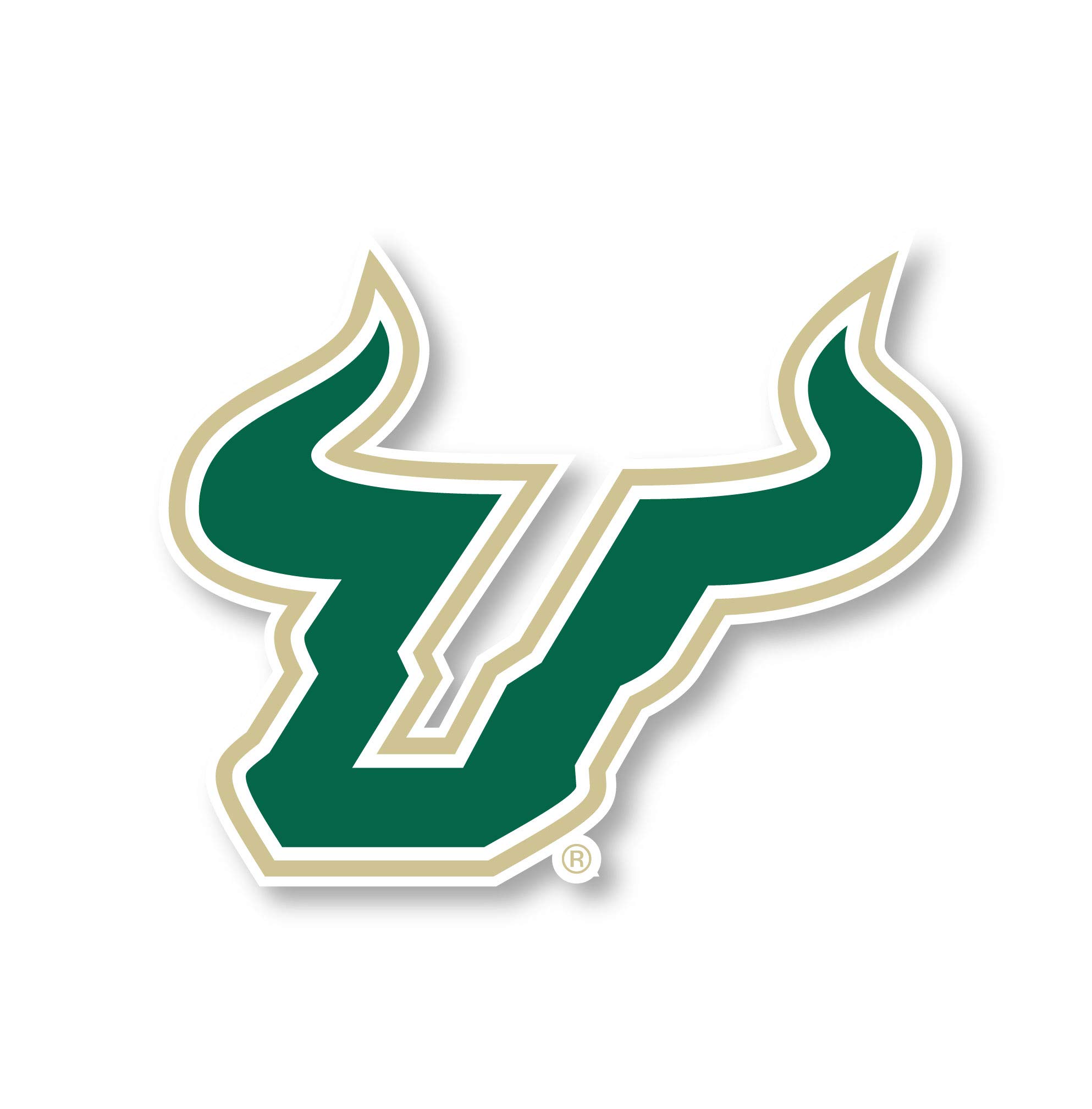 South Florida Bulls 8-Inch Vinyl Mascot Decal Sticker 4-Pack - Officially Licensed NCAA College Stickers for Cars, Laptops & School Spirit - Perfect for Game Day, Tailgating & Dorm Decor