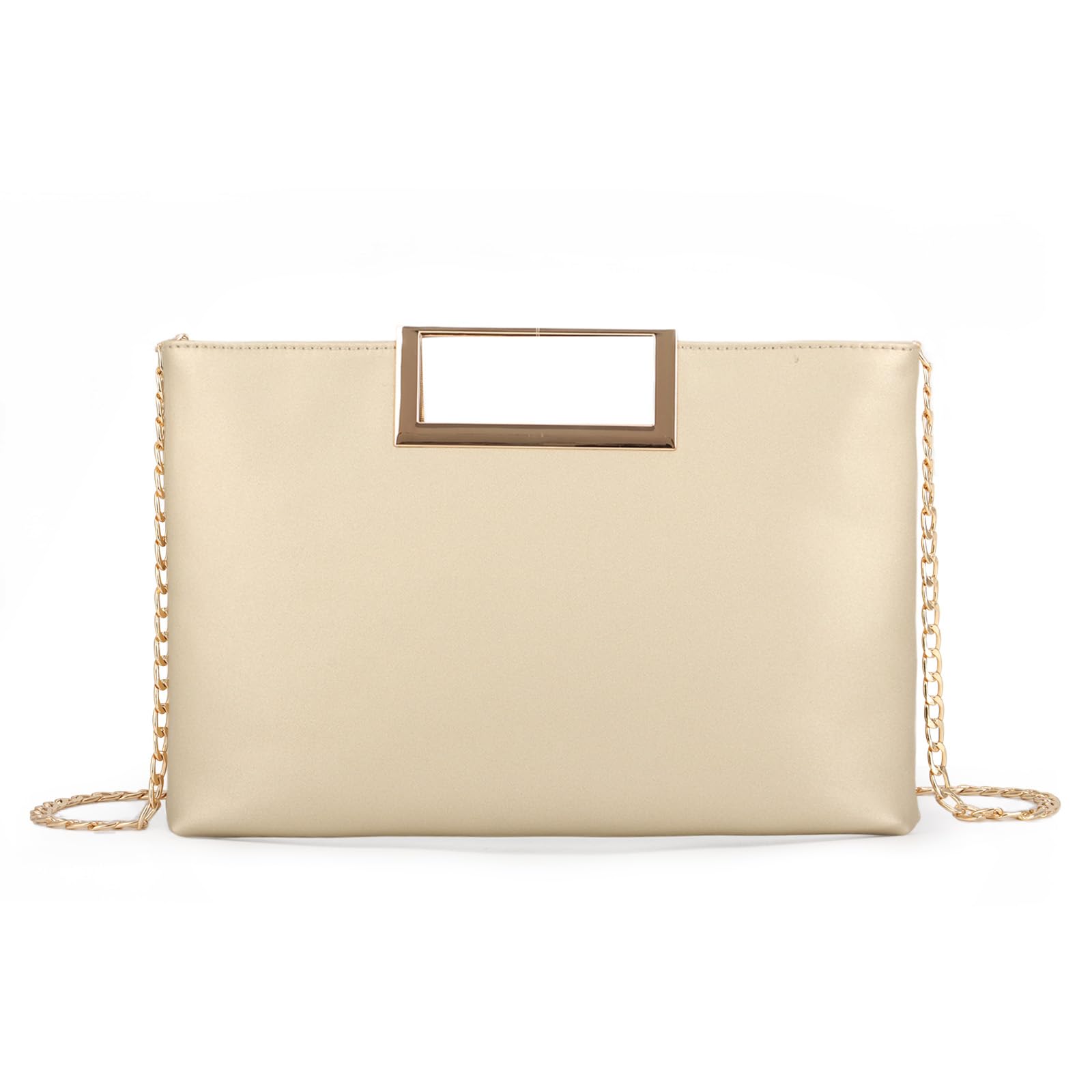 Elegant Lanpet Women's PU Leather Clutch Purse with Chain Strap - Perfect for Weddings, Prom, Bridal Events & Evening Parties | Stylish Handbag for Special Occasions