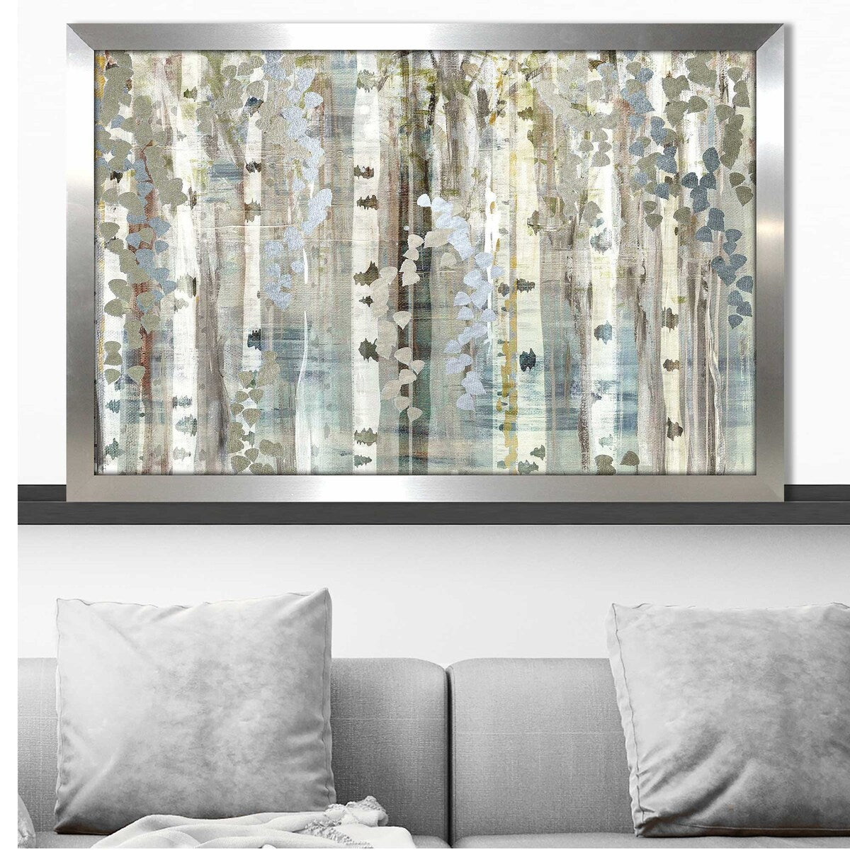 Susan Jill Birch Wood Meadow Print on Acrylic - Premium Wall Art Decor for Living Room, Bedroom & Office