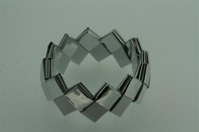 Eco-Friendly Recycled Bracelet for Women - Small, White & Silver - Perfect for Casual Wear, Gifts & Sustainable Fashion