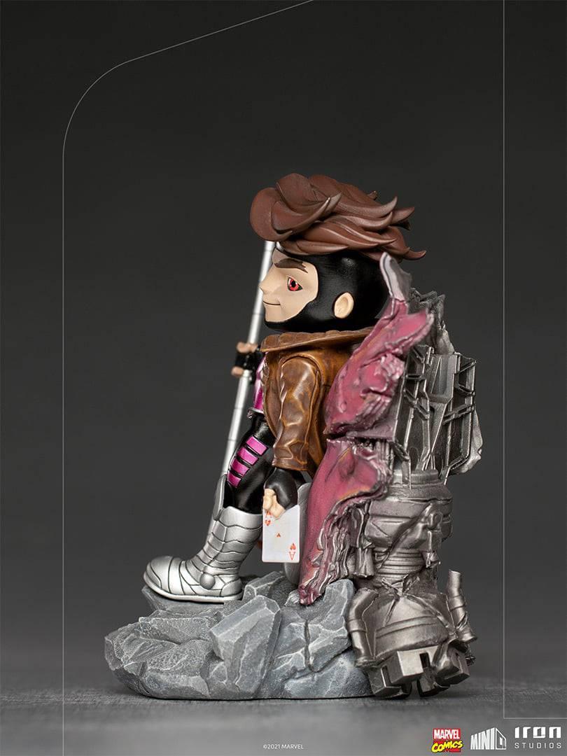 Iron Studios X-Men Gambit MiniCo Figure - Collectible Marvel Superhero Statue for Display & Home Decor