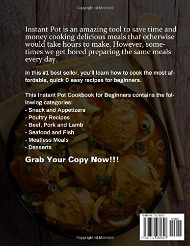 Instant Pot Cookbook for Beginners 2020: 575 Easy & Delicious Recipes for All Models | Quick Everyday Meals | Perfect for Busy Families & Meal Prep