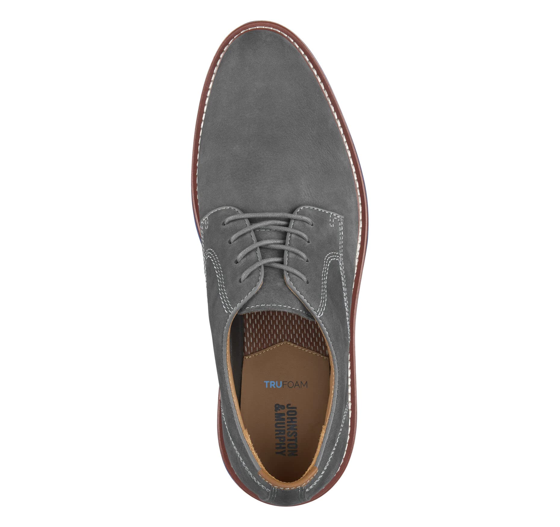 Johnston & Murphy Upton Plain Toe Men's Dress Shoes - Comfortable Business Casual Leather Shoes for Work & Office Wear