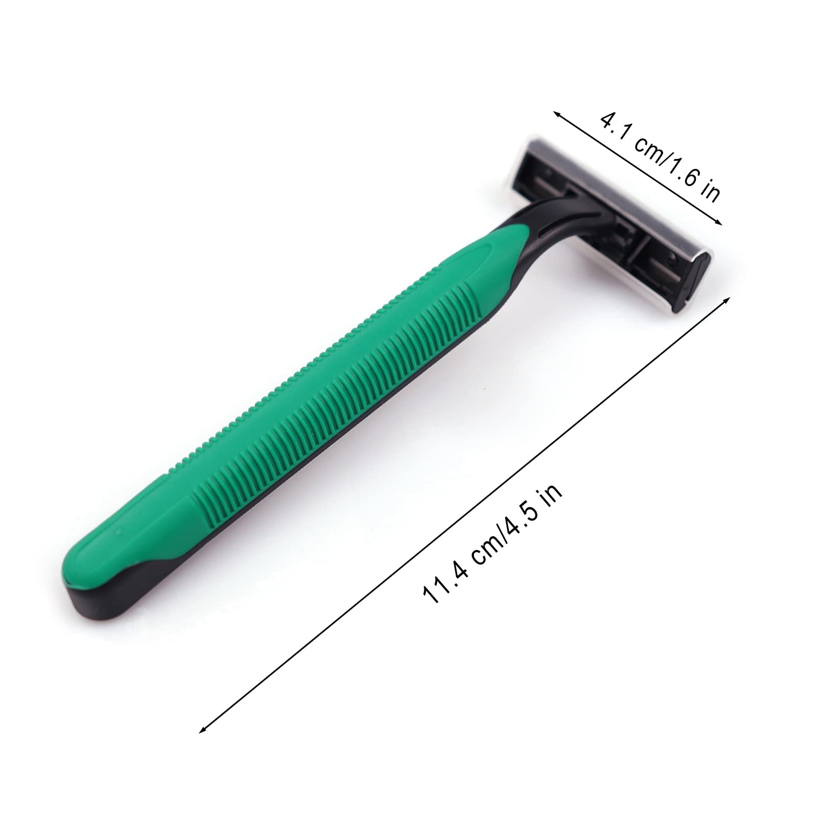 Bulk Disposable Twin Blade Razors - 50 Individually Wrapped Razors with Safety Caps for Travel, Hotels, Airbnb, Shelters & Homeless Care - Smooth Shaving Solution for Personal & Professional Use
