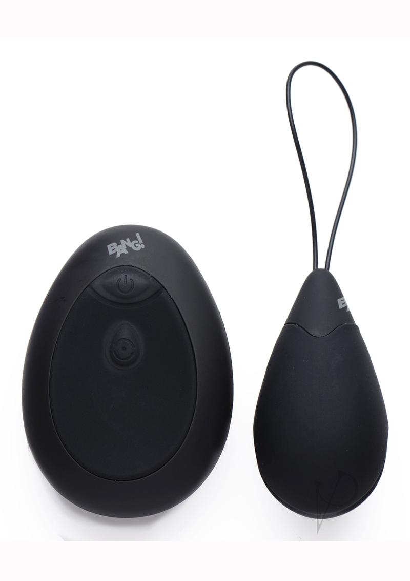 10X Rechargeable Silicone Vibrating Egg with Wireless Remote Control - Black | Powerful Personal Massager for Couples & Solo Play | Perfect for Bedroom Fun & Stress Relief