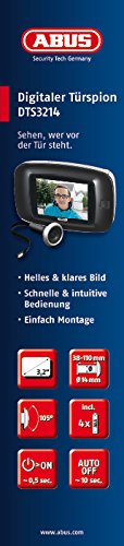 ABUS 20329 Digital Door Viewer with HD Camera & Night Vision – Smart Home Security for Apartments, Offices & Hotels