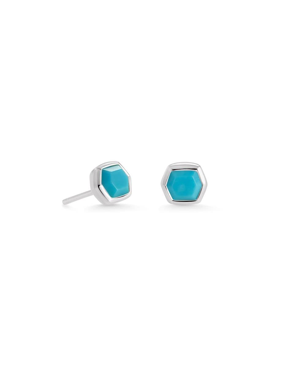 Kendra Scott Davie Stud Earrings - Sterling Silver Women's Fine Jewelry for Everyday Wear, Gift Giving & Special Occasions