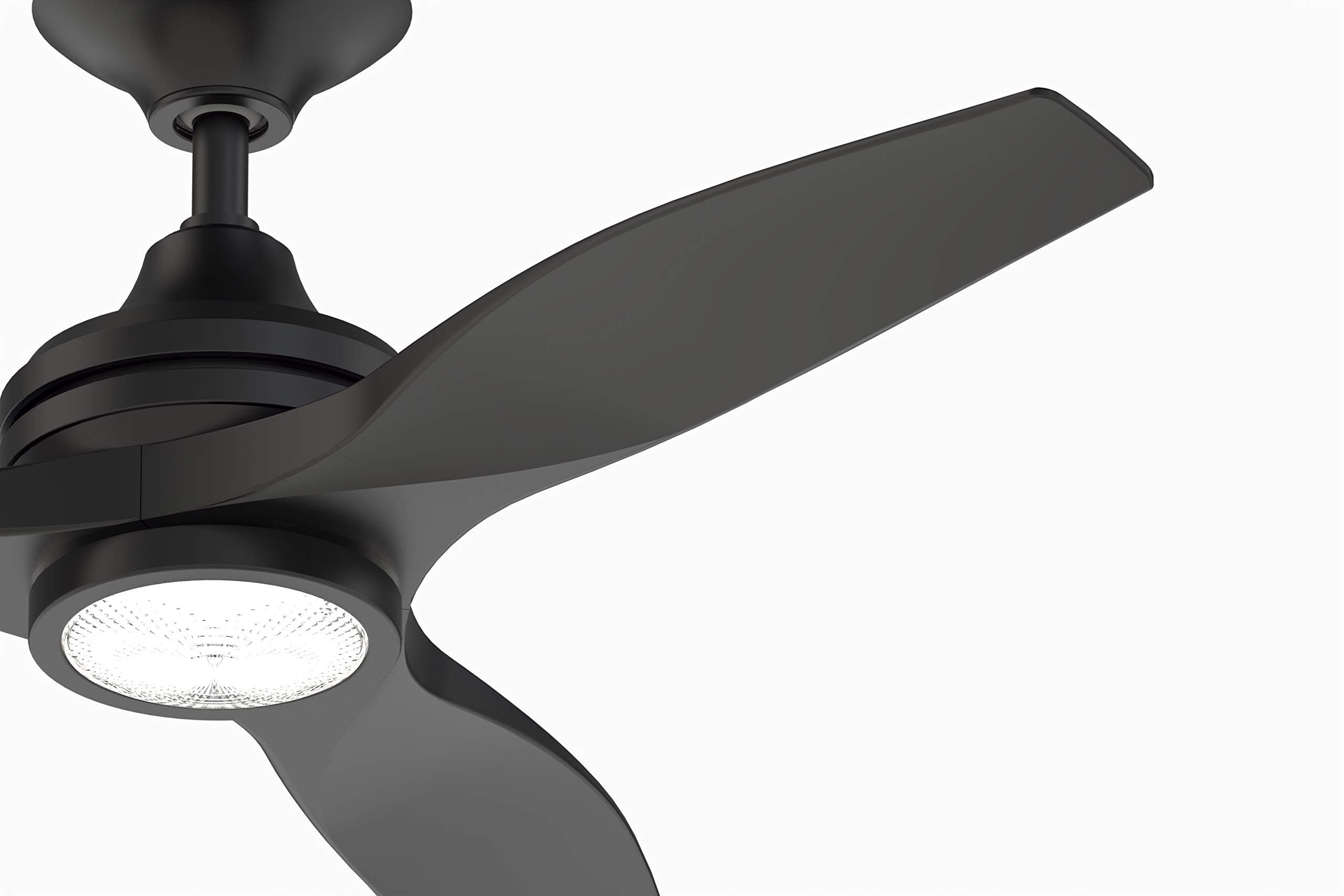 Fanimation MA6721BBL Black Indoor Outdoor Ceiling Fan with Reversible Motor - Perfect for Bedroom, Living Room, Patio & Covered Porch