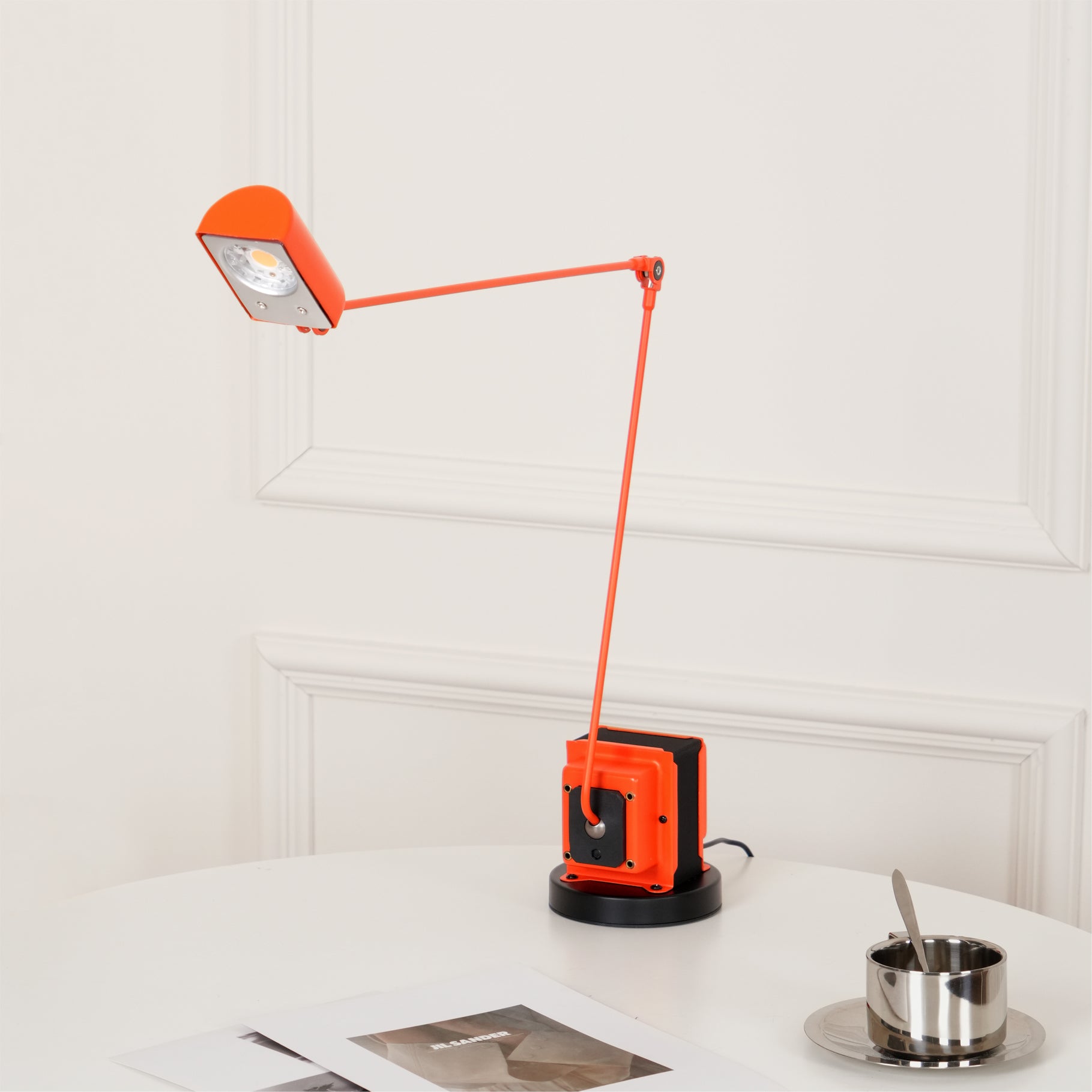 Dynamo Table Lamp - Vintage Industrial Style LED Desk Light for Home Office, Bedroom & Study | Energy Efficient & Adjustable Brightness