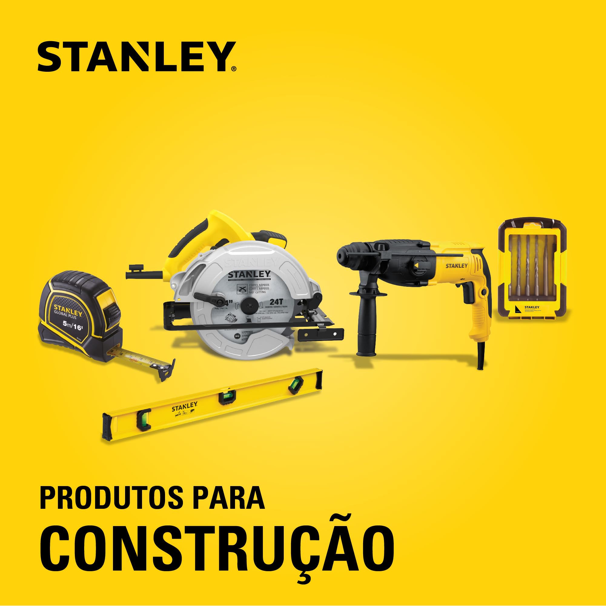Stanley 47-460 Powerwinder Chalk Reel - Professional Construction Chalk Line Tool for Carpentry, Masonry & DIY Projects | Perfect for Marking Straight Lines on Floors, Walls & Concrete Surfaces