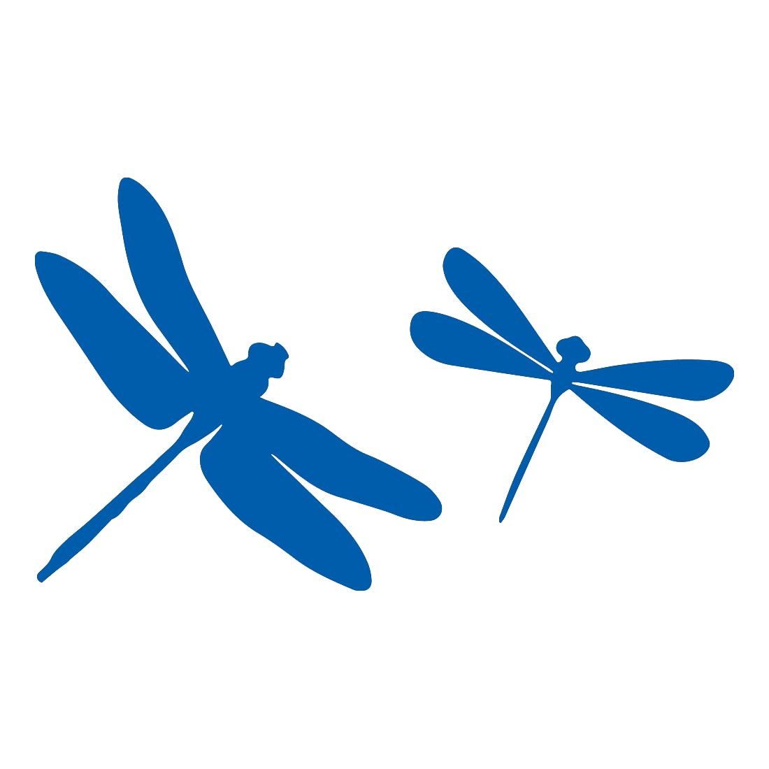 Premium Waterproof Vinyl Decal Stickers - Dragonfly Animal Design (Azure Blue, Set of 2) for Laptop, Phone, Helmet, Car Window, Bumper, Mug, Cup, Door & Wall Decoration | Perfect for DIY Crafts, Home Decor, and Personalized Gifts