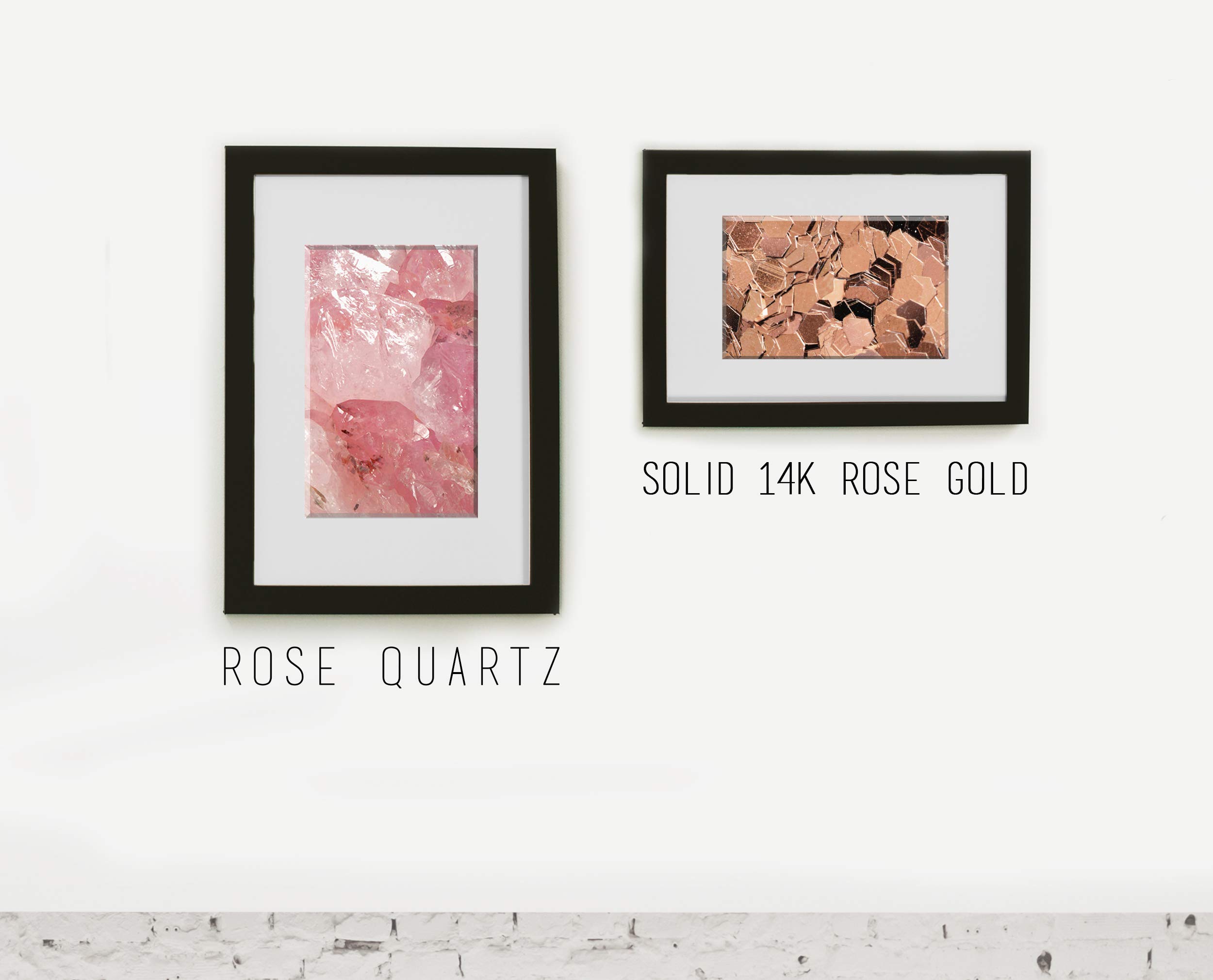 Rose Quartz Earrings for Women - Small Butterfly Studs for Multiple Piercings, Stackable Dainty Jewelry, October Birthstone Gift - Perfect for Everyday Wear & Layering Looks