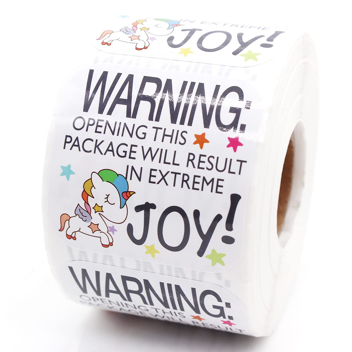 Littlefa Warning Opening This Package Stickers - 500 PCS Cute Unicorn & Bakery Stickers for Small Business Mail Packaging | Perfect for Etsy Shops, Online Stores & Gift Wrapping