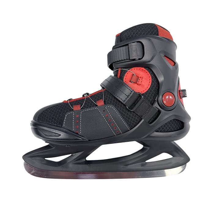 SOFTMAX Men's Insulated Ice Skates - Soft, Comfortable & Breathable Figure Skating Boots with ATOP Dial Lace System - Perfect for Recreational Ice Skating, Hockey Practice & Winter Sports