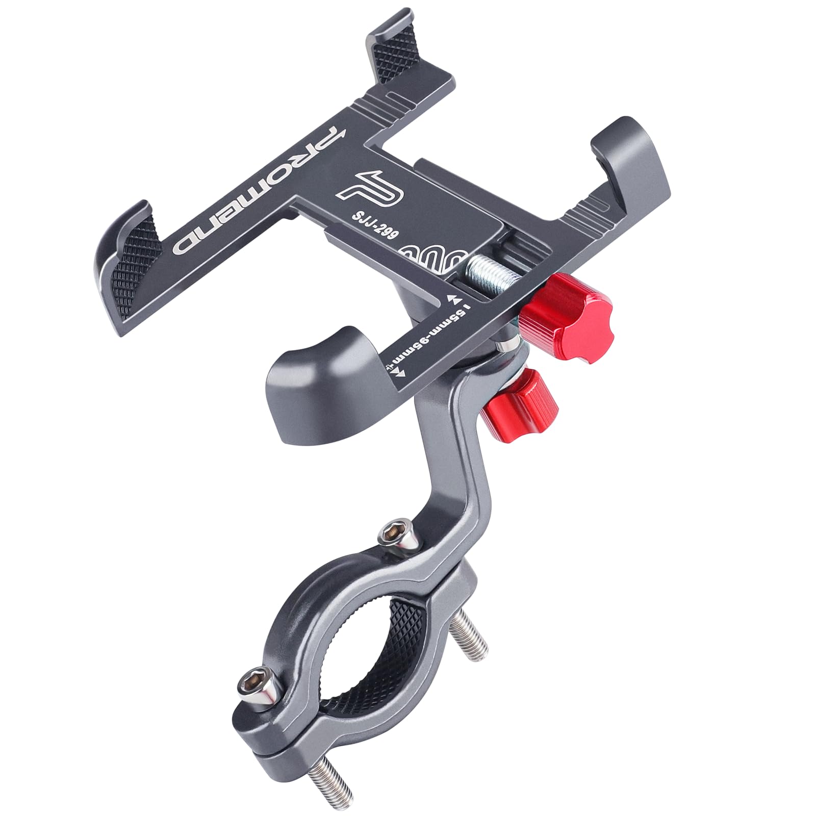 Premium Aluminum Bike Phone Mount - Universal Motorcycle & Bicycle Handlebar Phone Holder for iPhone 16 Pro Max/15/14/13/12 Mini & Samsung Galaxy - Perfect for Cycling, Commuting & Outdoor Adventures