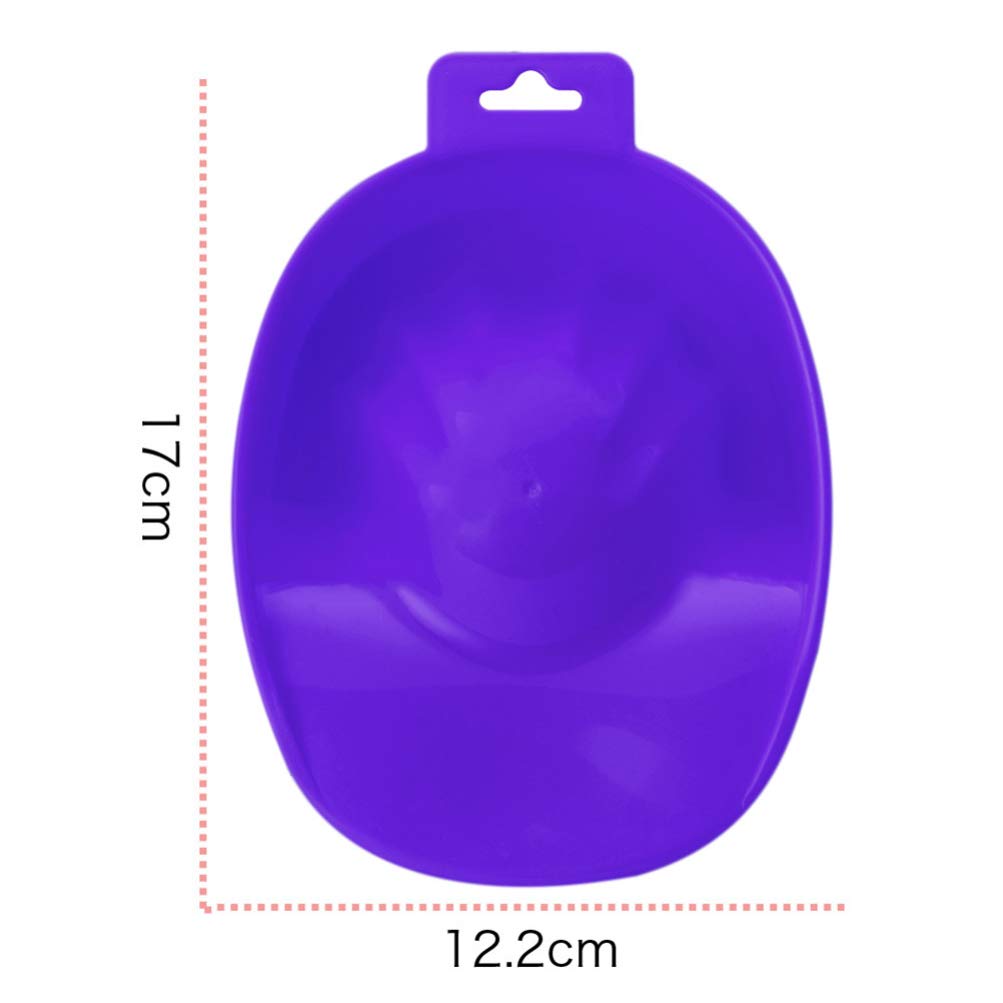 1pc Purple Nail Soaking Bowl for Gel Polish Removal - Rectangle Nail Spa Tray for Manicure, Hand Soaking & Nail Art - Perfect for Home Nail Care & Professional Salon Use