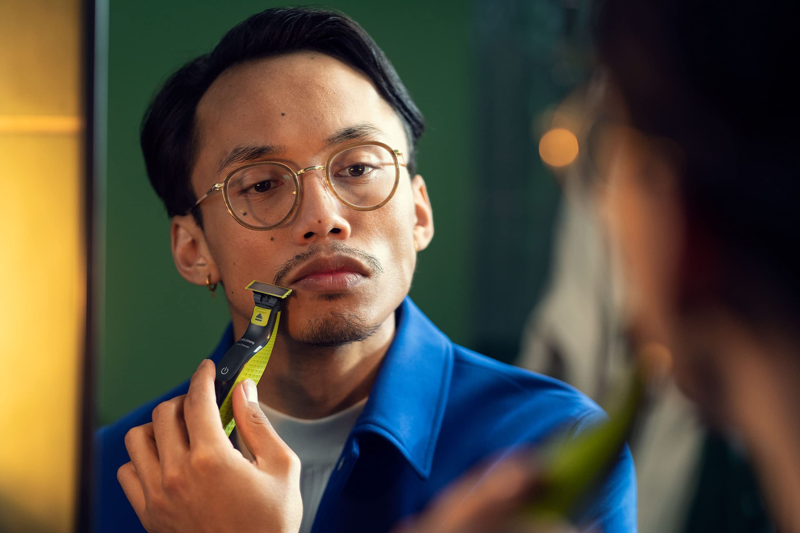 Philips OneBlade 2 Stainless Steel Replacement Blades - Compatible with All OneBlade Trimmers (QP220/50) - Precision Facial Hair, Beard & Body Grooming Blades for Men - Perfect for Travel, Daily Shaving & Personal Care Routine