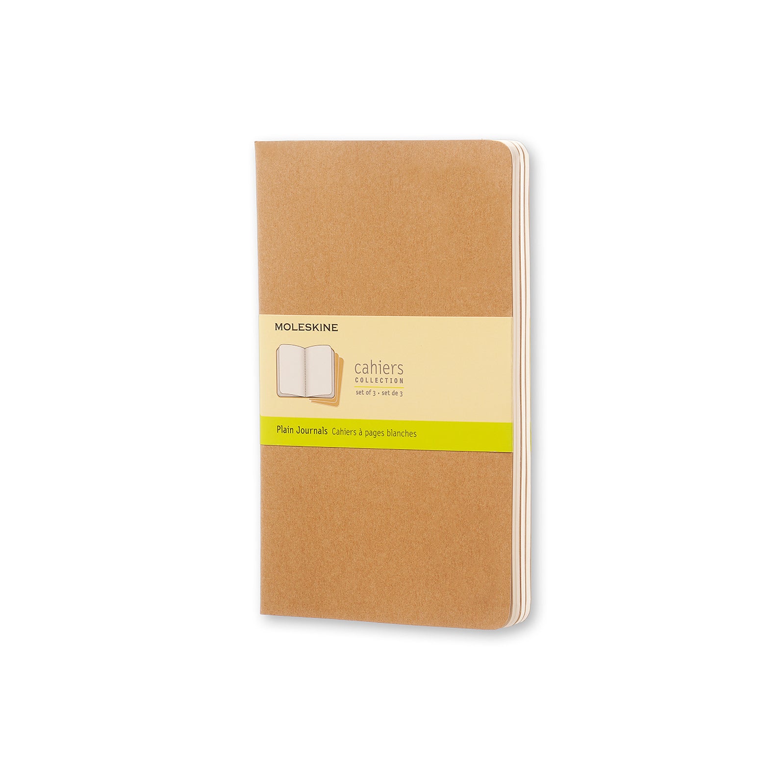 Premium Cahier Large Notebook Set - 3-Pack Lined Journal for Writing, Sketching & Note Taking - Ideal for School, Office & Creative Projects